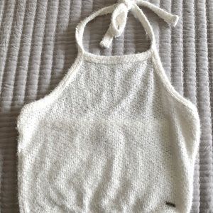 From Hollister, mixture of cream and white, size small/2. Great top for summer!